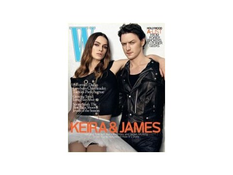 Keira Knightley cùng James McAvoy ấn tuợng trên W 