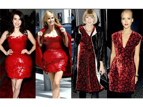 Những bộ váy đỏ ấn tượng nhất năm 2009 