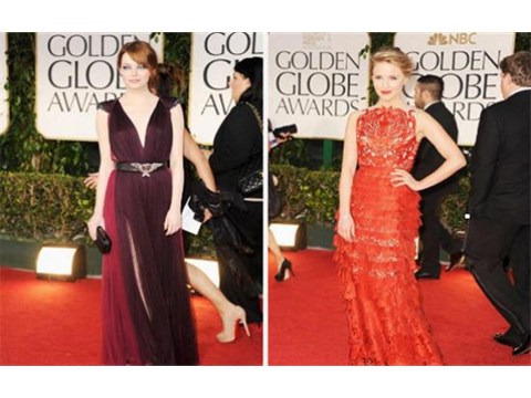 Những bộ váy đẹp nhất Quả Cầu Vàng 2012  