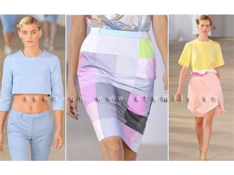 Xu hướng thời trang 2012: Cuộc đổ bộ của tông màu pastel 
